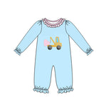Preorder 10.14 MOQ 5 pcs LR2718 Valentine's Day Truck Car Love Baby Girls Romper