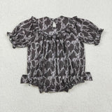 LR2727 MAMA'S BESTIE Camo Smocked Baby Girls Bubble Romper