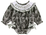 Preorder 10.14 MOQ 5 pcs LR2727 MAMA'S BESTIE Camo Baby Girls Bubble Romper