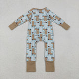 LR2734 Western Boots Baby Sleepers Footie Romper