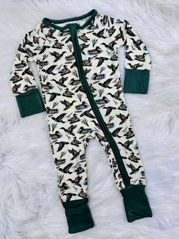 Preorder 10.20 MOQ 5 pcs LR2744 Mardi Gras Green Baby Sleepers Romper