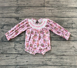 Preorder Samples LR2768 Smocked Valentine's Day Fries over guys Pink Baby Bubble Romper