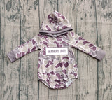 Preorder Samples LR2792 Embroidery MAMA'S BOY Camo Hoodie Baby Boys Romper