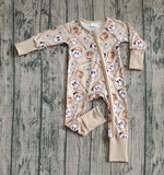 Preorder Samples LR2816 Sports Baseball Baby Sleepers Romper