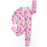 Preorder Samples LR2855 Valentine's Day Howdy Boots Baby Sleepers Romper