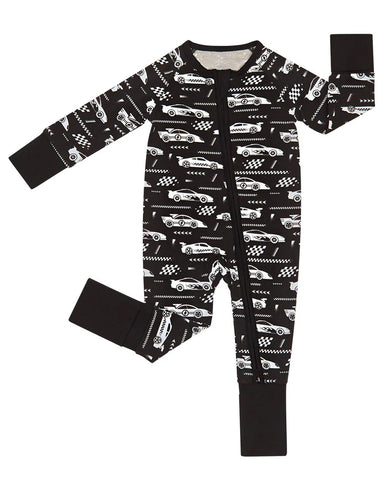 Preorder 12.01 MOQ 5 pcs LR2858 Car Black Baby Sleepers Romper