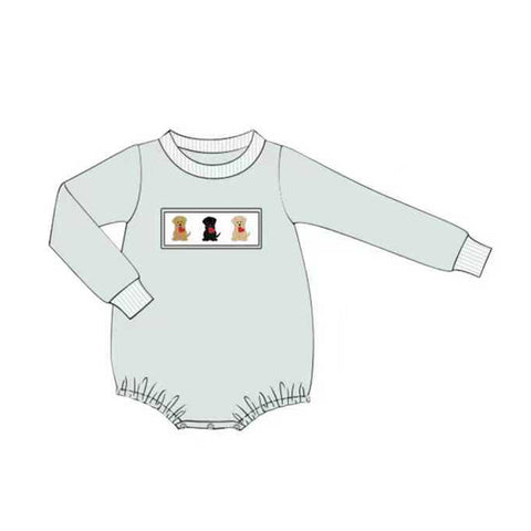 Preorder 12.03 MOQ 5 pcs LR2873 Valentine's Day Dog Love Baby Boys Romper