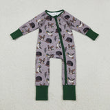 LR2886 Hunting Mallard Ducks Baby Sleepers Footie Romper