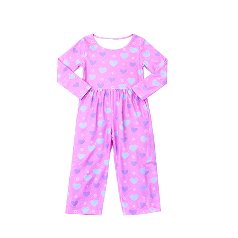 Preorder 12.17 MOQ 5 pcs LR2926 Valentine's Day Love XOXO Girl's Jumpsuit