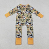LR2942 Western Cowboy Baby Sleepers Footie Romper