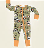 Preorder Samples LR2942 Western Cowboy Baby Sleepers Romper