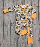 Preorder Samples LR2942 Western Cowboy Baby Sleepers Romper