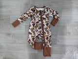 Preorder Samples LR2948 Hunting Camo Baby Sleepers Romper