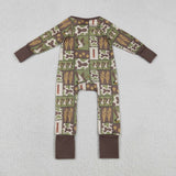 LR2949 Hunting Mallard Ducks Camo Baby Sleepers Footie Romper