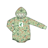 Preorder MOQ 5 pcs Each Style Hunting Camo Hoodie Baby Boys Romper