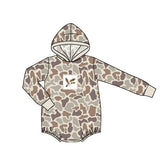 Preorder MOQ 5 pcs Each Style Hunting Camo Hoodie Baby Boys Romper