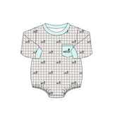 Preorder MOQ 5 pcs Each Style Hunting Dog Fish Mallard Ducks Baby Bubble Romper