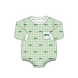Preorder MOQ 5 pcs Each Style Hunting Dog Fish Mallard Ducks Baby Bubble Romper