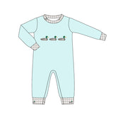 Preorder MOQ 5 pcs Each Style Hunting Dog Fish Mallard Ducks Baby Boys Romper