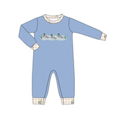 Preorder MOQ 5 pcs Each Style Hunting Dog Fish Mallard Ducks Baby Boys Romper