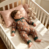 LR3013 Hunting Deer Camo Green Polo Baby Boys Romper