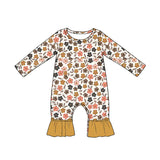 Preorder MOQ 5 pcs Each Style Fall Flower Floral Baby Romper