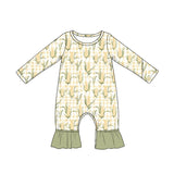 Preorder MOQ 5 pcs Each Style Fall Flower Floral Baby Romper
