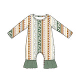 Preorder MOQ 5 pcs Each Style Fall Flower Floral Baby Romper