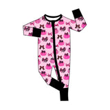 Preorder MOQ 5 pcs Each Style Pumpkin Bows Flower Baby Sleepers Romper