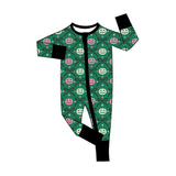 Preorder MOQ 5 pcs Each Style Pumpkin Bows Flower Baby Sleepers Romper