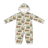 Preorder MOQ 5 pcs Each Style Hunting Western Baby Hoodie Romper