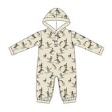 Preorder MOQ 5 pcs Each Style Hunting Western Baby Hoodie Romper