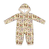 Preorder MOQ 5 pcs Each Style Hunting Western Baby Hoodie Romper