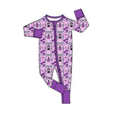 Preorder MOQ 5 pcs Each Style Halloween Ghost Bows Baby Sleepers Romper