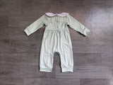 Preorder Samples LR3105 Thanksgiving Day Embroidery Turkey Pumpkin Pie Baby Romper