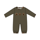 Preorder MOQ 5 pcs Each Style Thanksgiving Day Turkey Camo Baby Boys Romper