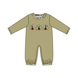 Preorder MOQ 5 pcs Each Style Thanksgiving Day Turkey Camo Baby Boys Romper