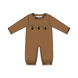 Preorder MOQ 5 pcs Each Style Thanksgiving Day Turkey Camo Baby Boys Romper