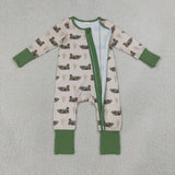 LR3117 Hunting Camo Mallard Ducks Baby Sleepers Romper