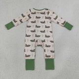 LR3117 Hunting Camo Mallard Ducks Baby Sleepers Romper