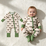 LR3117 Hunting Camo Mallard Ducks Baby Sleepers Romper