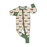 Preorder Samples LR3117 Hunting Camo Mallard Ducks Baby Sleepers Romper