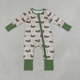 LR3117 Hunting Camo Mallard Ducks Baby Sleepers Romper