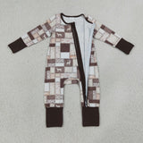 LR3118 Hunting Camo Dog Baby Sleepers Romper