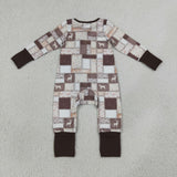 LR3118 Hunting Camo Dog Baby Sleepers Romper
