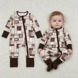 LR3118 Hunting Camo Dog Baby Sleepers Romper