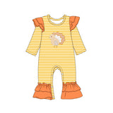 Preorder MOQ 5 pcs Each Style Thanksgiving Day Turkey Kids Girls Matching Clothes