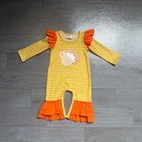Preorder Samples Each Style Embroidery Thanksgiving Day Turkey Kids Girls Matching Clothes