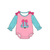 Preorder MOQ 5 pcs Each Style Christmas Trees Pink Bows Kids Matching Clothes
