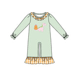Preorder MOQ 5 pcs Each Style Fall Pumpkin Dinosaur Kids Matching Clothes